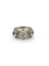 Bague 53 Bague trilogie Art déco en or blanc 18 carats avec diamants taille ancienne 58 Facettes 607/26 A