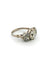 Bague 53 Bague trilogie Art déco en or blanc 18 carats avec diamants taille ancienne 58 Facettes 607/26 A