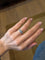 Bague 53.5 Bague en or jaune et blanc 18 carats avec diamant taille émeraude 58 Facettes