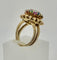 Bague 53 Bague fleur en or 18 carats, diamants, saphirs, émeraudes et pierres fines 58 Facettes Bague Fleur