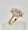 Bague 53 Bague ciselée en or jaune et blanc 18 carats, diamants 58 Facettes Bague Cisele
