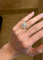Bague 53 Bague ciselée en or jaune et blanc 18 carats, diamants 58 Facettes Bague Cisele