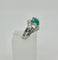 Bague 53 Bague en platine, émeraude et diamants 58 Facettes Bague émeraude & Dia