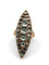 Bague 56 Bague navette victorienne en or avec diamants 58 Facettes 606/26 C