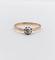 Bague 57 Bague solitaire en or rose 18k et platine, diamant taille ancienne, vers 1890 58 Facettes A07992