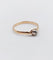 Bague 57 Bague solitaire en or rose 18k et platine, diamant taille ancienne, vers 1890 58 Facettes A07992