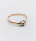Bague 57 Bague solitaire en or rose 18k et platine, diamant taille ancienne, vers 1890 58 Facettes A07992