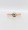 Bague 57 Bague solitaire en or rose 18k et platine, diamant taille ancienne, vers 1890 58 Facettes A07992