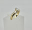 Bague 53 Bague en or jaune 18 carats avec diamants taille marquise 58 Facettes Bague marquise