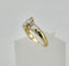 Bague 53 Bague en or jaune 18 carats avec diamants taille marquise 58 Facettes Bague marquise