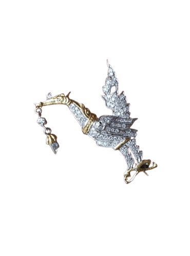 Broche Broche Diamant Hongsa Cygne Céleste Thaïlande 58 Facettes