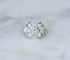 Bague 56 Bague Art déco octogonale en platine, diamants 1 ct 58 Facettes