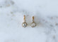 Boucles d'oreilles Boucles d’oreilles dormeuses anciennes - Diamants, or rose et platine 58 Facettes