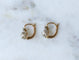 Boucles d'oreilles Boucles d’oreilles dormeuses anciennes - Diamants, or rose et platine 58 Facettes