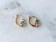 Boucles d'oreilles Boucles d’oreilles dormeuses anciennes - Diamants, or rose et platine 58 Facettes