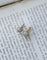 Boucles d'oreilles Boucles d’oreilles dormeuses anciennes - Diamants, or rose et platine 58 Facettes