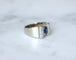 Bague 53 Art déco - Bague saphir et diamants en or blanc 18k et platine 58 Facettes
