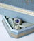 Bague 53 Art déco - Bague saphir et diamants en or blanc 18k et platine 58 Facettes