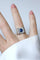 Bague 53 Art déco - Bague saphir et diamants en or blanc 18k et platine 58 Facettes