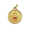 Pendentif Augis - Pendentif médaille d’amour en or 18k, diamant et rubis, 18 mm 58 Facettes A08008