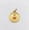 Pendentif Augis - Pendentif médaille d’amour en or 18k, diamant et rubis, 18 mm 58 Facettes A08008