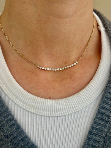 Collier Collier en or 18 carats et diamants 58 Facettes Collier Dia 17