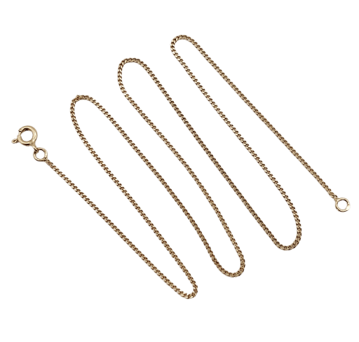 Collier Chaîne vintage en or 18k à maille gourmette, 46 cm 58 Facettes A08009