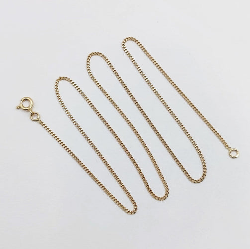 Collier Chaîne vintage en or 18k à maille gourmette, 46 cm 58 Facettes A08009