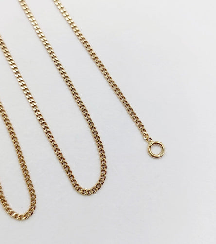 Collier Chaîne vintage en or 18k à maille gourmette, 46 cm 58 Facettes A08009