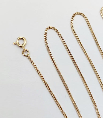 Collier Chaîne vintage en or 18k à maille gourmette, 46 cm 58 Facettes A08009