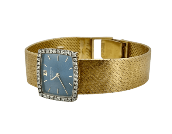 Montre Patek Philippe - Montre vintage en or jaune 18 carats et diamants 58 Facettes Montre Patek