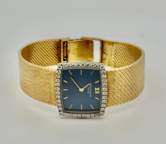Montre Patek Philippe - Montre vintage en or jaune 18 carats et diamants 58 Facettes Montre Patek