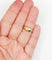 Bague 52.5 Bague jonc bombé en or rose 18k avec diamant taille brillant 0,20 ct, style gipsy 58 Facettes A08010