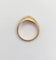 Bague 52.5 Bague jonc bombé en or rose 18k avec diamant taille brillant 0,20 ct, style gipsy 58 Facettes A08010