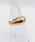 Bague 52.5 Bague jonc bombé en or rose 18k avec diamant taille brillant 0,20 ct, style gipsy 58 Facettes A08010