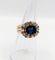 Bague 52 Bague marguerite en or rose, saphir naturel et diamants, vers 1900 58 Facettes A08011