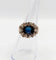 Bague 52 Bague marguerite en or rose, saphir naturel et diamants, vers 1900 58 Facettes A08011