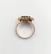 Bague 52 Bague marguerite en or rose, saphir naturel et diamants, vers 1900 58 Facettes A08011