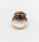 Bague 52 Bague marguerite en or rose, saphir naturel et diamants, vers 1900 58 Facettes A08011