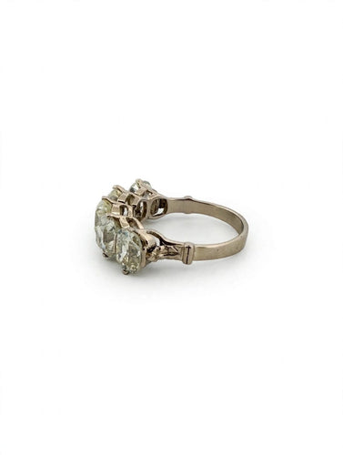 Bague 52 Bague Veretta en or blanc 18k avec 5 diamants taille coussin ancienne 58 Facettes 607/26 B