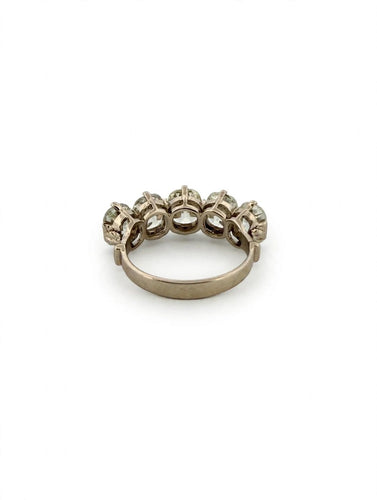 Bague 52 Bague Veretta en or blanc 18k avec 5 diamants taille coussin ancienne 58 Facettes 607/26 B