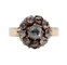 Bague 56 Bague marguerite ancienne en or rose 14k, diamants taille rose (vers 1900) 58 Facettes A08012