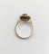 Bague 56 Bague marguerite ancienne en or rose 14k, diamants taille rose (vers 1900) 58 Facettes A08012