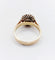 Bague 56 Bague marguerite ancienne en or rose 14k, diamants taille rose (vers 1900) 58 Facettes A08012