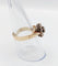 Bague 56 Bague marguerite ancienne en or rose 14k, diamants taille rose (vers 1900) 58 Facettes A08012