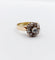 Bague 56 Bague marguerite ancienne en or rose 14k, diamants taille rose (vers 1900) 58 Facettes A08012