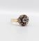 Bague 56 Bague marguerite ancienne en or rose 14k, diamants taille rose (vers 1900) 58 Facettes A08012