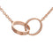 Collier Cartier - Collier Love Interlocking en or rose 18k 58 Facettes gxs87jokd3