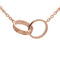 Collier Cartier - Collier Love Interlocking en or rose 18k 58 Facettes gxs87jokd3