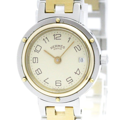 Montre Hermès - Montre Clipper à quartz en acier inoxydable et métal plaqué 58 Facettes adh5jcjzm0